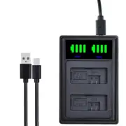 Dual Battery Charger For LP-E5 Canon EOS Rebel XSi DS126181 DS126231 DS126191