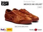 Onitsuka Tiger MEXICO 66 VELVET ( BROWN ) 1183C270.200 Unisex Fashion Casual New