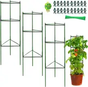 Tomato Supports Cages for Climbing Plants with 20 Clips and 50 Twist Tie