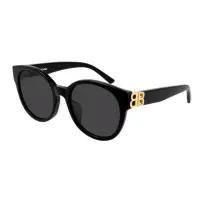 在飛比找momo購物網優惠-【Balenciaga 巴黎世家】金色LOGO膠框太陽眼鏡(