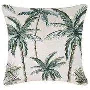 Cushion Cover-With Piping-Palm Tree Paradise Natural-45cm x 45cm