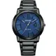CITIZEN 星辰 Eco-Drive 光動能時尚紳士錶(AW1217-83L)藍