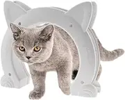 Cat Door for Interior Door | Indoor Cat Door for Wall | Frame Pet Door, Cat Door Gate Pass Through for Kittens and Kitties, Easy to