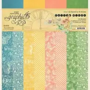 GRAPHIC 45 "FAIRIE WINGS" 12x12 PATTERN & SOLID PAPER PAD SCRAPJACK'S PLACE