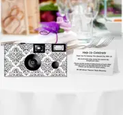 10 Pack Damask Single Use Disposabl Camera, Wedding Camera (F50400)