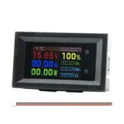 DC7200 7-200V 20A Digital Power Energy Voltmeter Ammeter Voltage Wattmeter Temperature Meter Electric Energy Frequency M