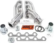Doug's Headers D665 1-5/8" 4-Tube Shorty Metallic Ceramic Coated Exhaust Header for Small Block Ford 64-73
