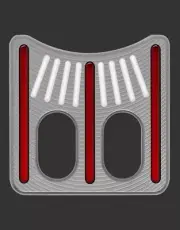 Scotty Cameron Ball Alignment Tool - Translucent Red & White