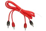 T-Spec 20' Ft Two Channel Woven RCA Interconnect Cable Subwoofer Audio Wire 2CH