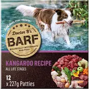 Doctor B's Barf Kangaroo Recipe Frozen Dog Food 227g x 12 pack