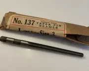 Vintage Cleveland No. 137 Carbon Steel Fluted Taper Pin Reamer - Size 3 NEW