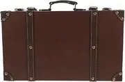 Cabilock Vintage Suitcase Storage Box Retro Style Luxury Decorative Case for Clothing Store Display Multi Functional Travel Jewelry Box Trunk Prop Built