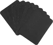 Giantree 15 PCS Fabric Iron on Patches, Irons on Patch for Clothes, Cotton Irons on Patch for Clothes Pants Mending and Decorating, Black Fabric Iron on Patches Kit (5in x 3.8in, Black)