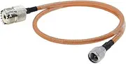 Mini UHF Male to UHF Male/Female Connector RG142 Coaxial Cable Extension Patchcord(Mini UHF M to UHF F,20M)