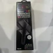 Tzumi PopSolo Glow Wireless LED Bluetooth Karaoke Microphone & Speaker