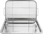 Air Fryer Basket for Oven 15 x 12 Inch Stainless Steel Original Silver