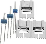 Veemoon Sewing Machine Twin Needles 2mm-4mm Stretch Needles DIY Versatile Sewing Supplies Professional Tuck Patterns