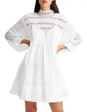 [Belle & Bloom] Unforgettable Oversized Lace Mini Dress