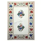 Handmade Dining Table Top Rectangle Marble Outdoor Table for Garden Area Decor