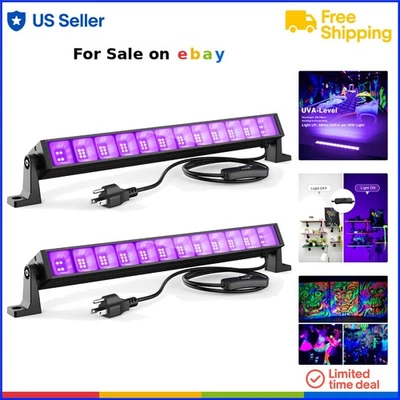 LED Black Light Bar 40W Dual Pack Glow Party Halloween Stage Lighting