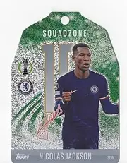Match Attax 2024 2025 Nicolas Jackson Squadzone Trading Card