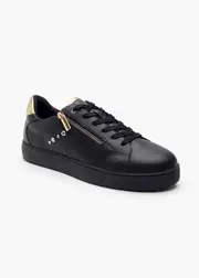 [Taking Shape] Taking Shape Orthotic Jewel Side Zip Sneaker Size 39 in Black, Leather - Women's Shoes Black