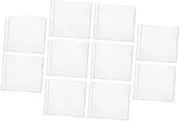 EXQUIMEUBLE 10pcs CD Storage Cases for DVDs and Music Discs and Portable Organizer for Home and Travel for Games and Discs