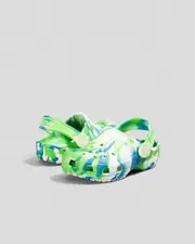 [Crocs] Crocs Toddlers' Classic Marble Clogs Shoes in Prep Blue 0 Prep Blue