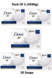 5 X DOVE BEAUTY BAR ORIGINAL 4 X 90 G (20 Soaps)