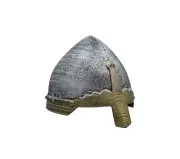 Boys Plastic Medieval Crusader Helmet Templar Knight Helm Costume Accessory Prop