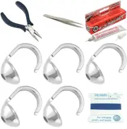 Bead Tip Kit - Pliers, Tweezers, Cement, 5 Bead Tips & Blue Bead Cord #6