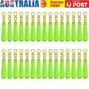 60pcs Copper Head Drift Fish Floats Rotation Buoy Seat Fishing Bobber (L)