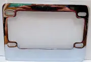 Motorcycle Chrome Metal License Plate Frame Tag Holder