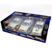 Welly Diecast Back to the Future Trilogy set Delorean 3pc Set 1:24 Scale