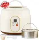Mini Rice Cooker 1.8L, 5 Cups, Ceramic, 6 Modes, Keep Warm, Non-Stick