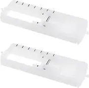 ECSiNG 2PCS Button Hole Foot 4 Step Clip On Sewing Machine Presser Feet Sliding Button Hole Presser Feet for Most Snap-On Household Sewing Machines