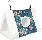 BUGUUYO 1Pc Warm Parrot Nest Hanging Hideaway Hammock Bed for Pet Birds Cozy Cage Hut Tent for Parakeets Canaries and Birds