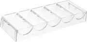 JOINPAYA Transparent Chip Rack Storage Box Tray Storage Accessories Daily Chip Case Professional Chip Case Household Poker Chip Tray Wear-Resistant Poker Chip Tray Chip Accessory Acrylic