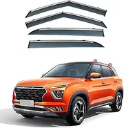 4Pcs Car Wind Deflectors for Hyundai for Creta / Ix25 Mk2/Su2 2020 2021 2022 2023, Side Window Ventilated Visors Rain Deflector