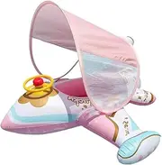 Airplane Pool Float - Airplane Raft Pool Toys with Sunshade,Ergonomic Design Supports Comfort Outdoor Water Play Lounger for Family Lovers Coworkers