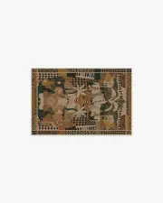 60' x 90' | Machine Washable Runner Rug | Kid & Pet Friendly | Indoor Rug | Architectural Digest La Joie Natural Multicolour Rug | Ruggable