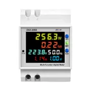 Tuya WiFi Home Intelligent Digital Display Electricity Meter DIN-Rail Voltage and Current Meter with Power Failure Memor