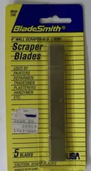 Bladesmith IB50 -150 4" Wall Scraper Blade - Heavy Duty (0.20) Pk of 5 Blades