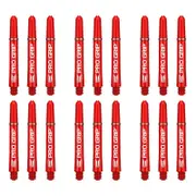 6x 3pc Target Pro Grip Shaft Dart Accessory Short - Red
