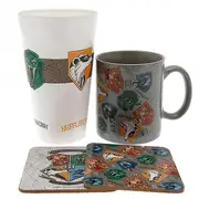 Harry Potter Magical Glass Hogwarts Houses Gift Set White/Grey/Brown One Size