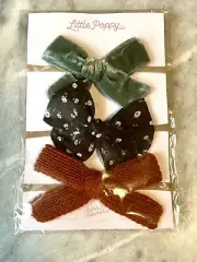 NWT Little Poppy Co Subscription Bow Set Headband Girl Infant Toddler Bows