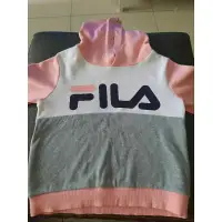 在飛比找蝦皮購物優惠-2手童裝 FILA 女童帽T 120公分（不議價）