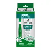 Vet's Best Nature's Health Clean Care Pet Dog Toothbrush/Toothpaste Kit 100g