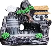 High Mountain Flowing Waterfall Backflow Incense Burner Home Fragrance Diffuser Incense Burner Decoration,D