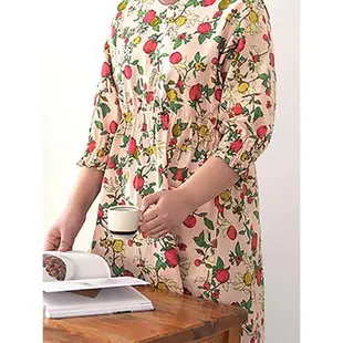 韓國進口nesshome棉麻布料蘋果樂園手工包袋圍裙透氣印花服裝面料